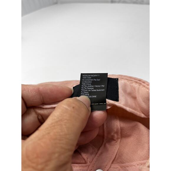 David and Young Pink Denim Rose Baseball Cap One Size Adjustable Pre-owned - Picture 8 of 8